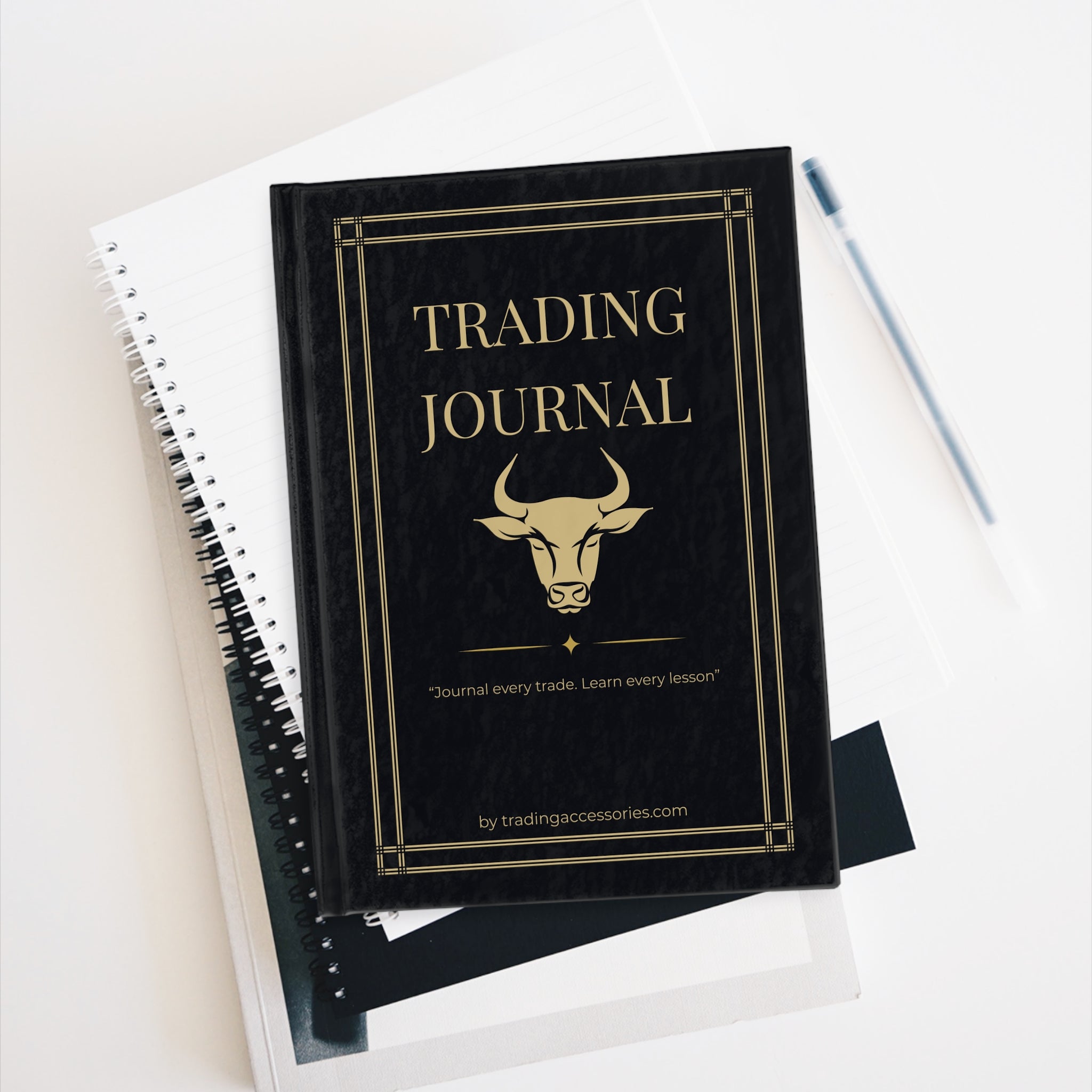 Trading Journal — Blank Hardcover Notebook for Traders